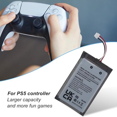TAYUZH Battery for PS 5 Dualsense Controller, 3000mAh Lithium-ion LIP1708 Replacement Controller Battery Pack Compatible with Playstation 5 Wireless Controller Console CFI-ZCT1 W B U with Tool in Kuwait