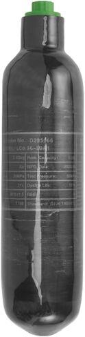 IORMAN 350cc من ألياف الكربون HPA Tank 4500psi محطة تعبئة كرات الطلاء للعبة PCP (زجاجة فارغة) (أسود) in Kuwait
