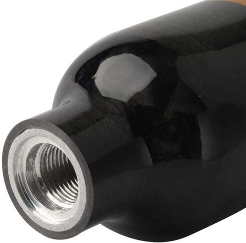 IORMAN 350cc من ألياف الكربون HPA Tank 4500psi محطة تعبئة كرات الطلاء للعبة PCP (زجاجة فارغة) (أسود) in Kuwait