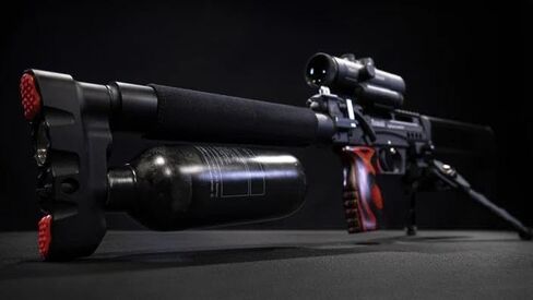 IORMAN 350cc من ألياف الكربون HPA Tank 4500psi محطة تعبئة كرات الطلاء للعبة PCP (زجاجة فارغة) (أسود) in Kuwait