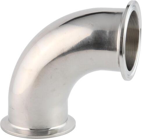Metaland Elbow 1.5 "أنبوب OD إلى 1.5" Tri Clamp 90 درجة تركيبات صحية من الفولاذ المقاوم للصدأ (الطويق OD 50.5 مم) in Kuwait