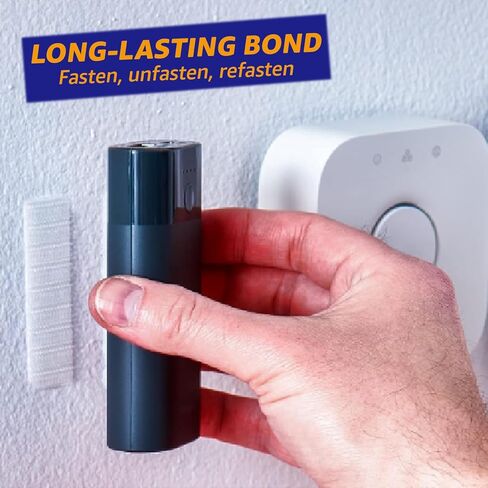 16 Sets 1 x 3 inch Adhesive Fastener Strips, Heavy Duty, Strong Back Adhesive Fasten Command Strips, Double Sided for School, Classroom, Office, Home Use, White in Kuwait