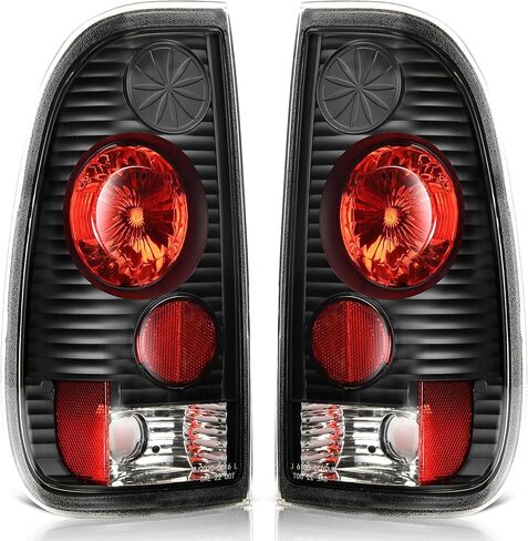 AUTOSAVER88 Tail Lights Compatible with 1997-2003 Ford F-Series F150 (Fits Styleside Models ONLY), 2004 F150 Heritage, 1999-2007 Ford F-250 F-350 F-350 Super Duty Pickup Truck Smoke Lens in Saudi Arabia