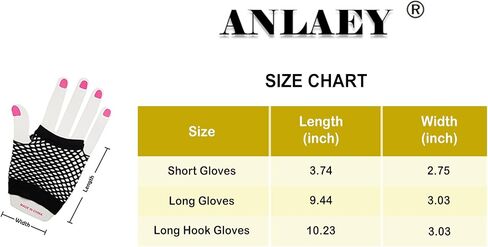 قفازات Anlaey Fishnet القابلة للتمدد بدون أصابع في الثمانينيات وإكسسوارات الحفلات زي شبكي مع حلقة إصبع للنساء in Kuwait