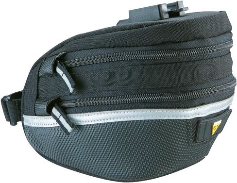 حقيبة مقعد Topeak Wedge Pack II مع مثبت Micro F25 أسود، 4.9 × 3.3 × 3.7 بوصة in Saudi Arabia