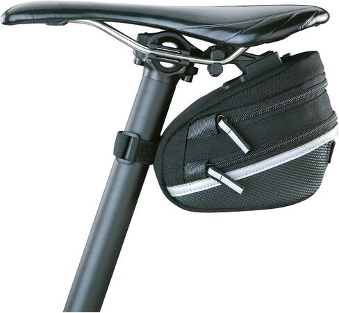 حقيبة مقعد Topeak Wedge Pack II مع مثبت Micro F25 أسود، 4.9 × 3.3 × 3.7 بوصة in Saudi Arabia