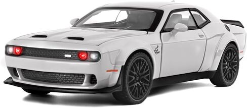 لعبة Hellcat نموذج سيارة للأطفال 1: 32 مقياس دودج تشالنجر يموت يلقي Metel لعبة سيارات للسحب الخلفي نموذج سيارة Hellcat مع الصوت والضوء لعبة سيارة Hellcat هدايا عيد ميلاد للأولاد والأطفال من سن 3 سنوات فما فوق in Saudi Arabia