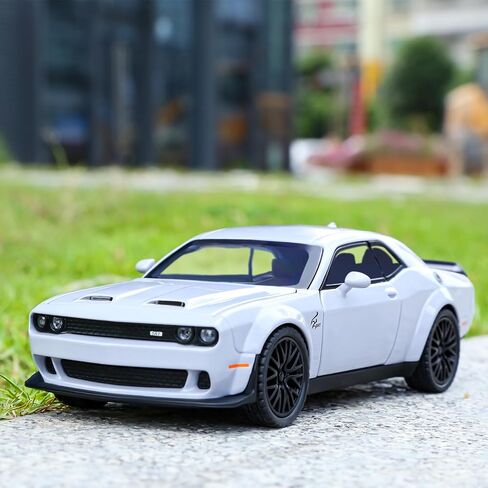 لعبة Hellcat نموذج سيارة للأطفال 1: 32 مقياس دودج تشالنجر يموت يلقي Metel لعبة سيارات للسحب الخلفي نموذج سيارة Hellcat مع الصوت والضوء لعبة سيارة Hellcat هدايا عيد ميلاد للأولاد والأطفال من سن 3 سنوات فما فوق in Saudi Arabia