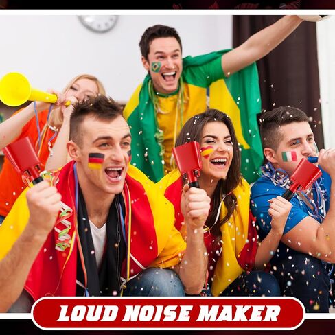 Lukmaa 10 قطع من جرس البقر الحديدي مع مقبض يدوي لصانعي الضوضاء للمناسبات الرياضية، أداة جرس البقر لألعاب كرة القدم، 6.1 × 2.56 × 1.57 بوصة in Kuwait