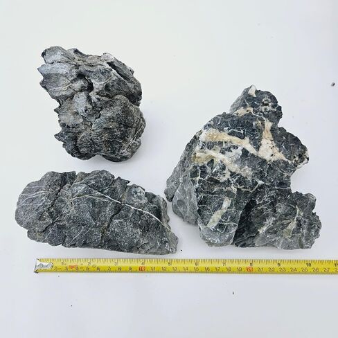 Lifegard Aquatics Smoky Mountain Seiryu Stone - مجموعة مقاسات مختلطة 1 رطل من الصخور المتوسطة والصغيرة (للديكور والبرك وخزان الأسماك وحوض السمك والمناظر المائية) in Saudi Arabia