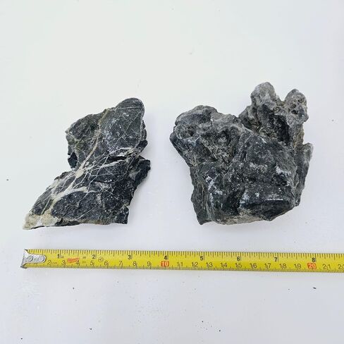 Lifegard Aquatics Smoky Mountain Seiryu Stone - مجموعة مقاسات مختلطة 1 رطل من الصخور المتوسطة والصغيرة (للديكور والبرك وخزان الأسماك وحوض السمك والمناظر المائية) in Saudi Arabia