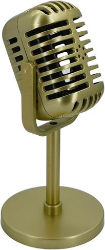 PEWHAUL Retro Toy Microphone Prop Play Plastic Mics Simulate Speech Microphone Propsfor Birthday Parties, Talent Shows. in Kuwait