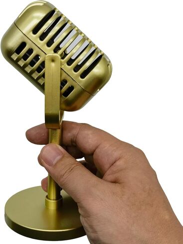 PEWHAUL Retro Toy Microphone Prop Play Plastic Mics Simulate Speech Microphone Propsfor Birthday Parties, Talent Shows. in Kuwait