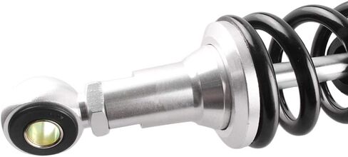 دراجة نارية Luckmart مقاس 15.75 بوصة 400 مم ممتصة للصدمات تعليق خلفي شديد التحمل عالمي لهوندا سوزوكي وياماها وكاواساكي ATV Go Kart Quad Dirt Sport Bikes أسود فضي (زوج واحد) in Kuwait