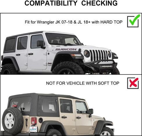 Snailfly Black Luggage Roof Rack Fit for 2007-2024 Jeep Wrangler JK JL Gladiator JT 2&4 Door Cross Bars in Kuwait