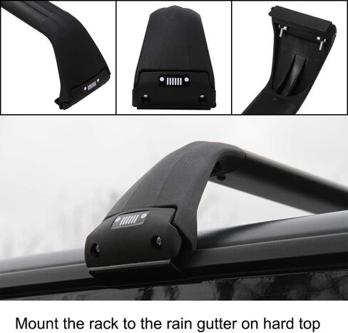 Snailfly Black Luggage Roof Rack Fit for 2007-2024 Jeep Wrangler JK JL Gladiator JT 2&4 Door Cross Bars in Kuwait