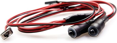موهيرو 2 مصابيح LED عيون الملاك وعيون الشيطان مصابيح أمامية LED لمصابيح أمامية للسيارات الزاحفة موديل 1/10 RC (أحمر + أبيض، 10 مم) in Saudi Arabia