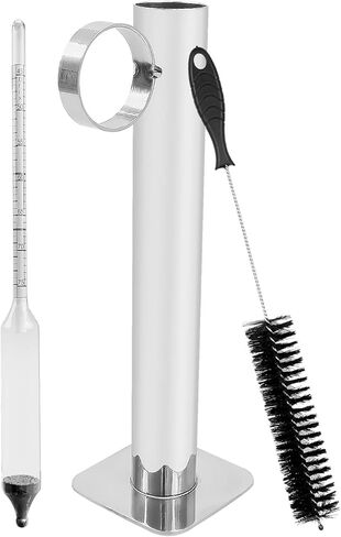 مجموعة أكواب اختبار مقياس كثافة شراب القيقب من NTSUMI، مجموعة كثافة شراب القيقب مناسبة لاختبار صنع حلوى السكر وشراب القيقب، طقم شراب القيقب من الفولاذ المقاوم للصدأ مع فرشاة تنظيف in Kuwait