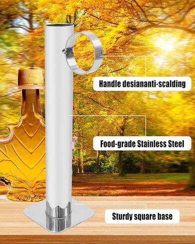 مجموعة أكواب اختبار مقياس كثافة شراب القيقب من NTSUMI، مجموعة كثافة شراب القيقب مناسبة لاختبار صنع حلوى السكر وشراب القيقب، طقم شراب القيقب من الفولاذ المقاوم للصدأ مع فرشاة تنظيف in Kuwait