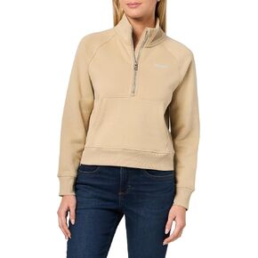DKNY womens Quarter Zip Mini Stud Logo Pullover Sweatshirt in Kuwait