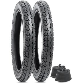 16x2.125/57-305 Bike Tire and Tube, 16 x 2.125 Tire Tube with Angled Valve Stem, 16'' 16x2.125 Tires Compatible with Electric Bicycle Bike, Motorcycle and RoyalBaby Joystar Dynacraf Kids Bikes(2 Sets) in Kuwait