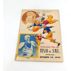 1949 تكساس في برنامج SMU College لكرة القدم 10-29-49 Doak Walker - برامج NFL in Kuwait