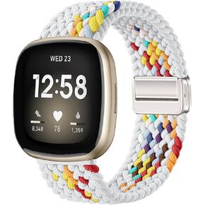 حزام مجدول من النايلون لـ Fitbit Versa 3/Fitbit Versa 4، حزام مطاطي لساعة Fitbit Sense 2/Fitbit Sense الذكية in Kuwait