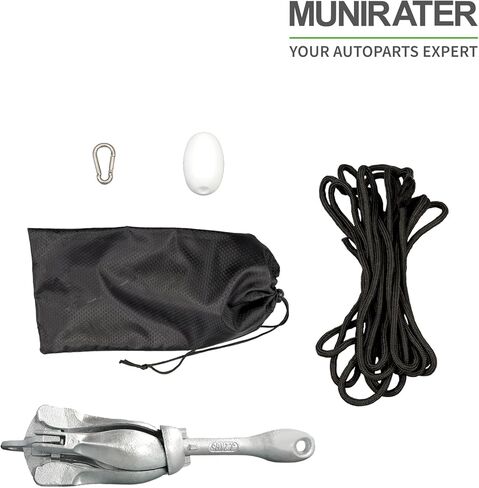 munirater Folding Anchor Set 3.2kg White Replacement for Small Boats Kayaks Canoe Paddle Boards in Saudi Arabia