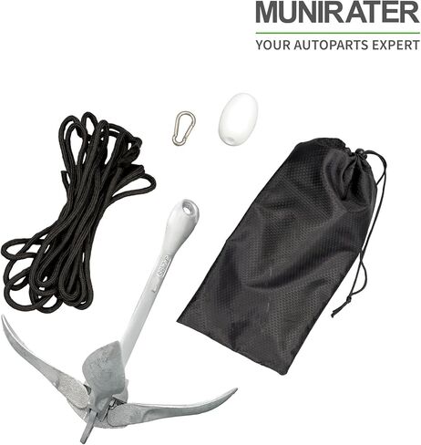 munirater Folding Anchor Set 3.2kg White Replacement for Small Boats Kayaks Canoe Paddle Boards in Saudi Arabia