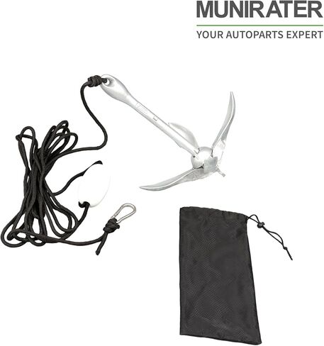 munirater Folding Anchor Set 3.2kg White Replacement for Small Boats Kayaks Canoe Paddle Boards in Saudi Arabia