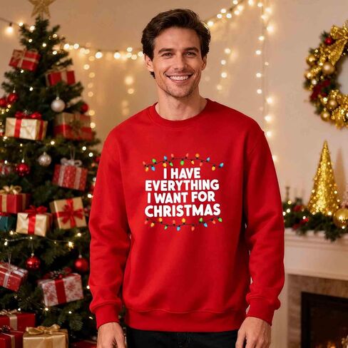 Matching Christmas Sweatshirts For Couples Funny Xmas Holiday Shirt Husband And Wife Pullover Outfits Mom Dad Clothes in Saudi Arabia