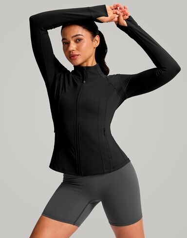 G Gradual Women's Workout Jackets with Pockets Athletic Slim Fit Jacket for Running Yoga in Saudi Arabia