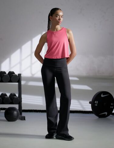 Nike Women's One Dri-FIT High-Waisted Fold-Over Pants in Saudi Arabia