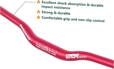 GenyuaLK Mountain Bike Handlebars 31.8mm,Aluminum Alloy 31.8 Handlebar Mountain Bike Bicycle Riser Extra Long 720/780 mm,with Paint Matte Surface (Black, 780 mm) in Saudi Arabia