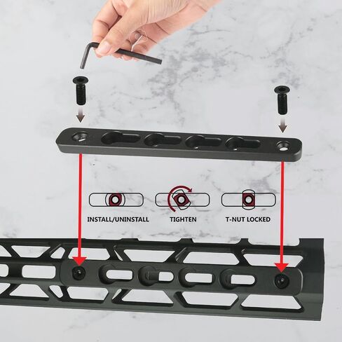 Gotical-2 Slot M- L O K to K e y m o d Adapter-3" Long & 0.5" Wide Converts in Saudi Arabia