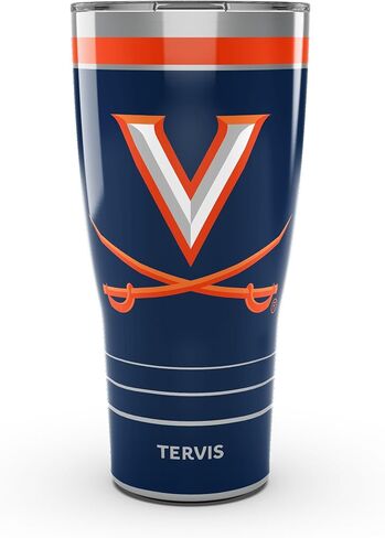 Tervis Traveler Virginia Cavaliers - MVP Triple Walled Insulated Tumbler Travel Cup Keeps Drinks Cold & Hot, 20oz, Stainless Steel in Saudi Arabia