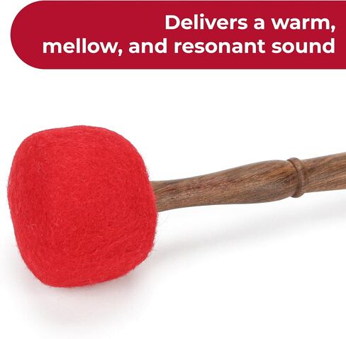 Gong Mallet for Singing Bowls – Rubber Ball Striker with Wooden Handle, Handmade Sound Healing Tool for Crystal Bowls, Yoga & Meditation in Saudi Arabia
