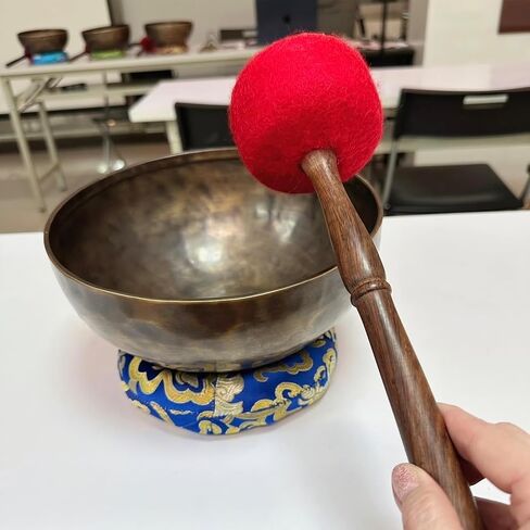 Gong Mallet for Singing Bowls – Rubber Ball Striker with Wooden Handle, Handmade Sound Healing Tool for Crystal Bowls, Yoga & Meditation in Saudi Arabia