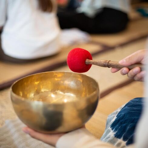 Gong Mallet for Singing Bowls – Rubber Ball Striker with Wooden Handle, Handmade Sound Healing Tool for Crystal Bowls, Yoga & Meditation in Saudi Arabia