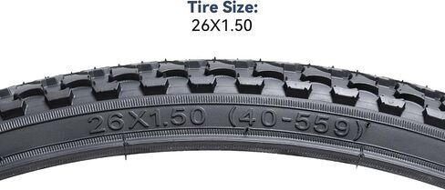 YUNSCM 2-PCS 26" إطارات الدراجة الجبلية 26x1.50/40-559 متوافقة مع إطارات الدراجة 26x1.50 26X1.5 (Y-1446) in Saudi Arabia