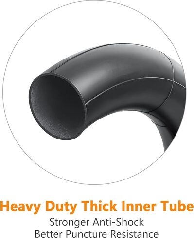 16x2.125/57-305 Bike Tire and Tube, 16 x 2.125 Tire Tube with Angled Valve Stem, 16'' 16x2.125 Tires Compatible with Electric Bicycle Bike, Motorcycle and RoyalBaby Joystar Dynacraf Kids Bikes(2 Sets) in Kuwait