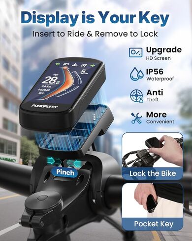 PUCKIPUPPY دراجة كهربائية للبالغين 1350 واط ترقية الذروة، 48 فولت 20 أمبير بطارية Ebike، 26 بوصة إطار عريض دراجة جبلية كهربائية كاملة التعليق، نطاق 80 ميل، 28 ميل في الساعة، 8 سرعات، مستشعر عزم الدوران، لابرادور برو in Kuwait