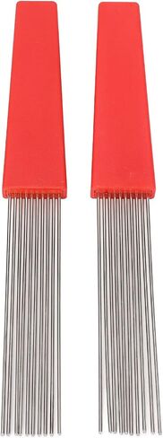 2PCS Guiro Scraper Brush, Stainless Steel Latin Percussion Comb Scraper Brush, Clear and Authentic Sound Quality, for Bands, Performances in Saudi Arabia