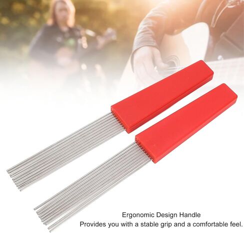 2PCS Guiro Scraper Brush, Stainless Steel Latin Percussion Comb Scraper Brush, Clear and Authentic Sound Quality, for Bands, Performances in Saudi Arabia