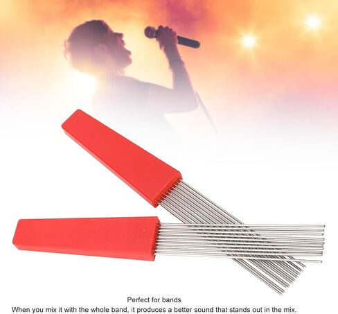 2PCS Guiro Scraper Brush, Stainless Steel Latin Percussion Comb Scraper Brush, Clear and Authentic Sound Quality, for Bands, Performances in Saudi Arabia