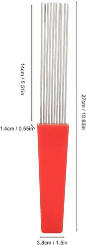 2PCS Guiro Scraper Brush, Stainless Steel Latin Percussion Comb Scraper Brush, Clear and Authentic Sound Quality, for Bands, Performances in Saudi Arabia