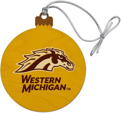 GRAPHICS & MORE Western Michigan University Logo Wood Christmas Tree Holiday Ornament in Saudi Arabia