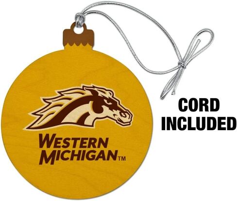 GRAPHICS & MORE Western Michigan University Logo Wood Christmas Tree Holiday Ornament in Saudi Arabia