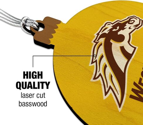 GRAPHICS & MORE Western Michigan University Logo Wood Christmas Tree Holiday Ornament in Saudi Arabia