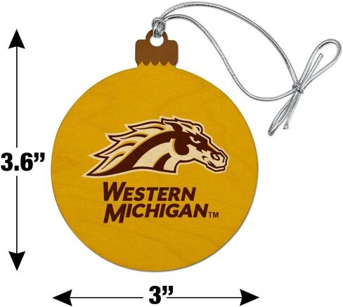 GRAPHICS & MORE Western Michigan University Logo Wood Christmas Tree Holiday Ornament in Saudi Arabia